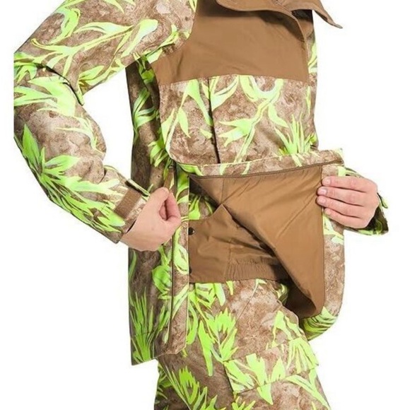 NWT The North Face Tanager Anorak Prairie Paintbrush Ski Hooded Jacket Zip Neck - Picture 3 of 8